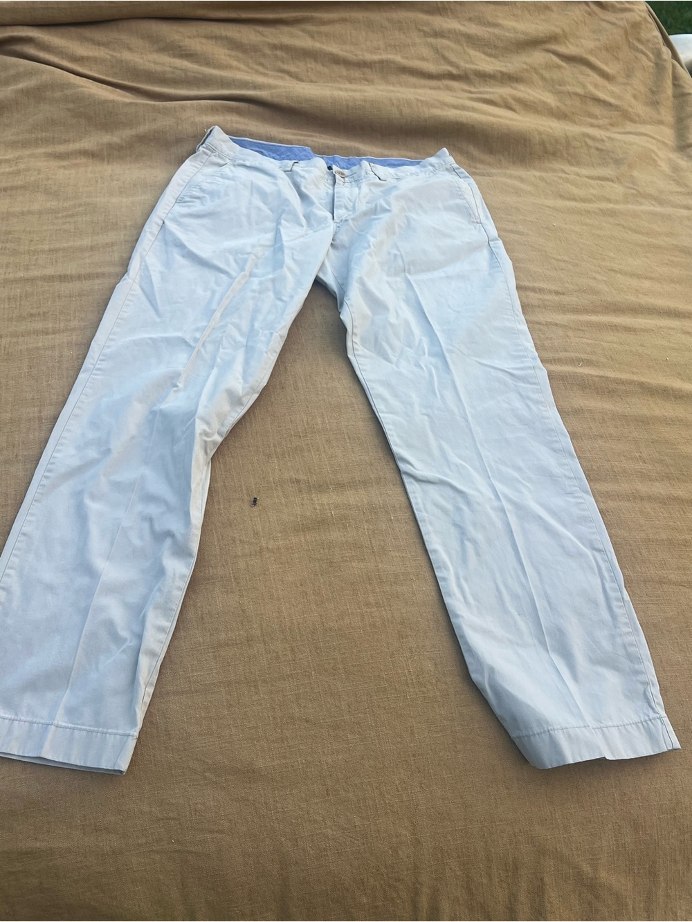 J. Crew Urban Slim Cream Chinos Preppy  Minimalism Academia Size 32x30